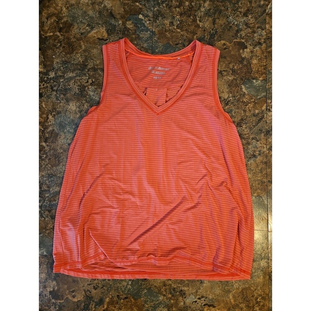 Tommy Bahama Island Zone tank top womens XS orange shirt super soft (B34‎
